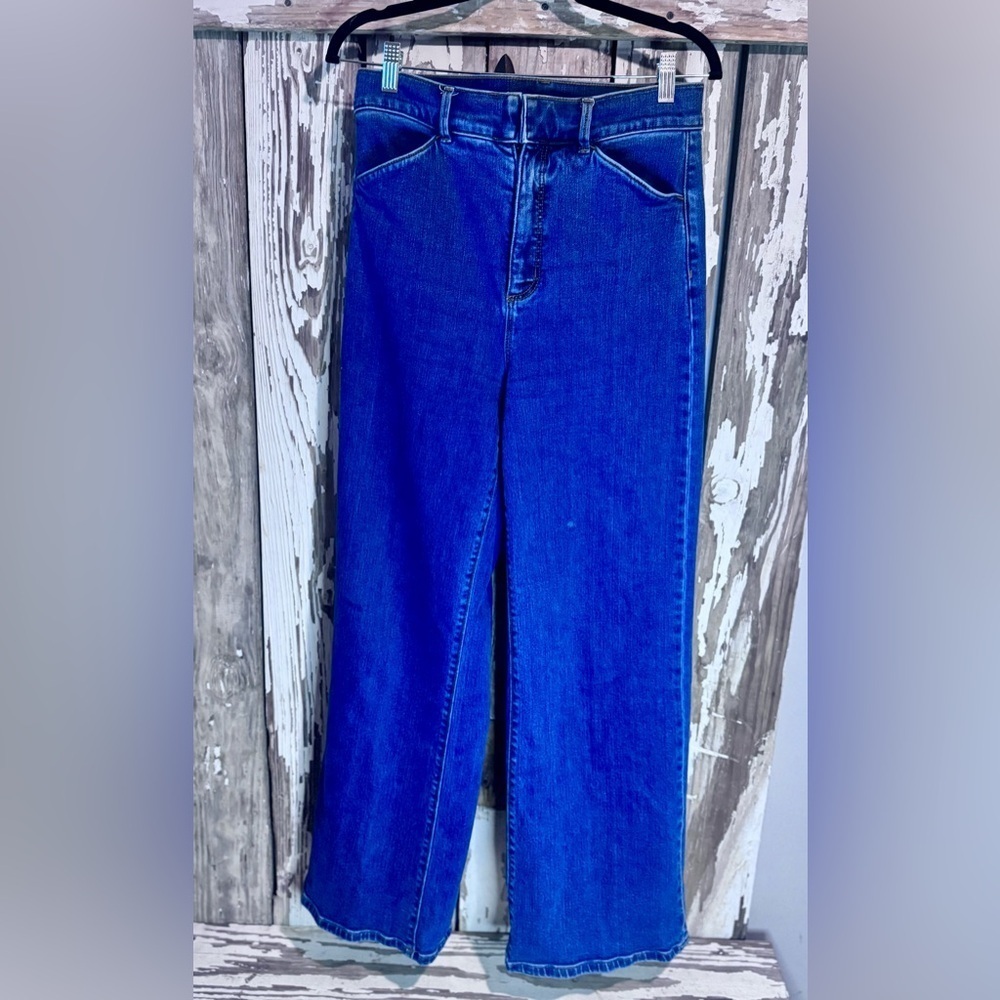 Ann Taylor The Trouser Deep Blue Flare Jeans Size 6